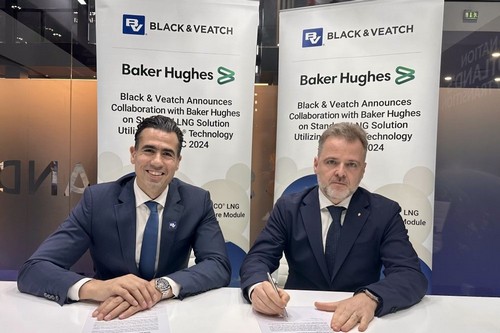 “تعلن شركة Black & Veatch عن تعاونها مع Baker Hughes بشأن حلول الغاز الطبيعي المسال القياسية باستخدام تقنية ®PRICO في ADIPEC 2024”