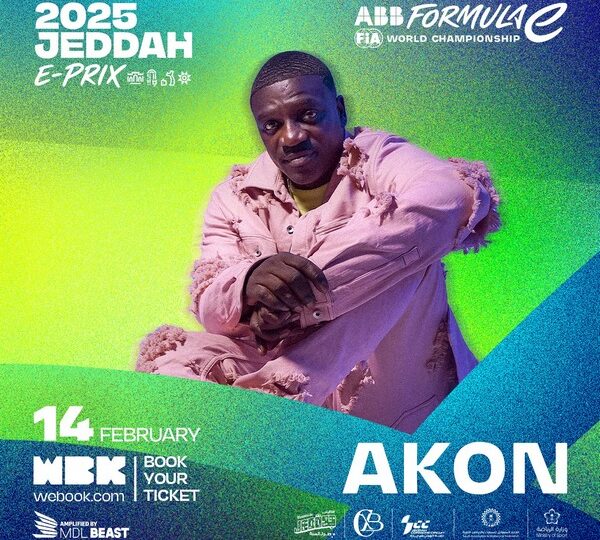 AKON TO PERFORM AT THE INAUGURAL JEDDAH E-PRIX 2025